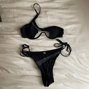 Sheer Mesh Black Bikini